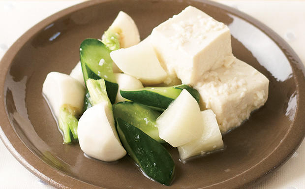 野菜とお豆腐のヘルシー漬け