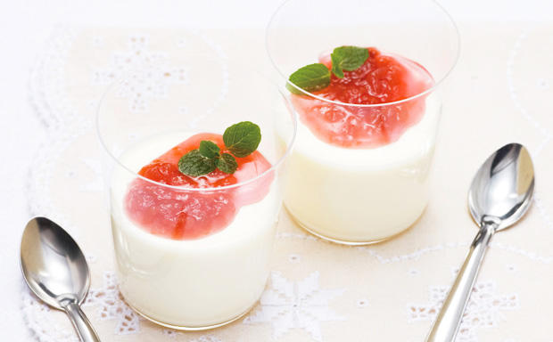 クリームチーズゼリー 梅ソース